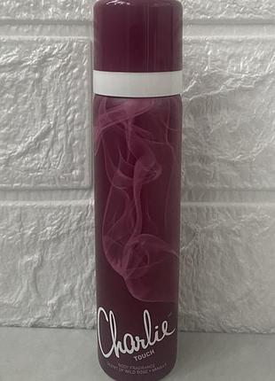 Wild rose and vanilla charlie enchant, 75 мл женский парфюмированный дезодорант