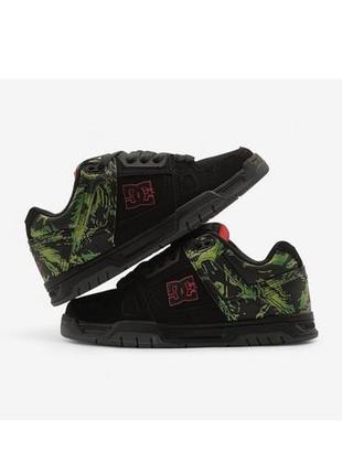 Кроссовки dc stag slayer black green red розмір 40