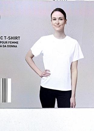 Женская белая базовая футболка  up2fashion, комплект из 2 штук, размер l евро 44/46 наш 50/52