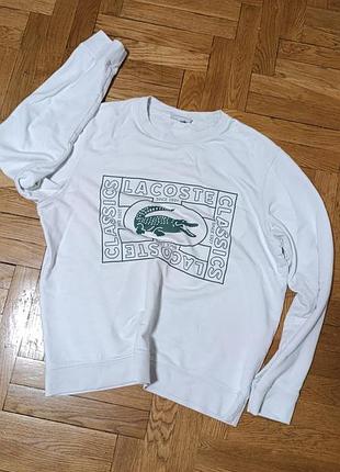 Крутезный коттоновый свитшот lacoste