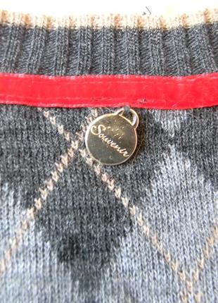 Souvenir -стильная вязанная безрукавка жилетка р.s/м
