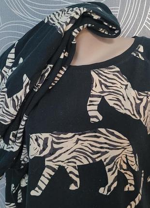 🐅 🐯 🐅 тигр м'яка велюрова класна піжама — кофта та штани з кишенями 🐅 🐯 🐅