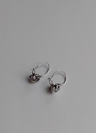 Винтажные серебряные серьги 875 пробы 3