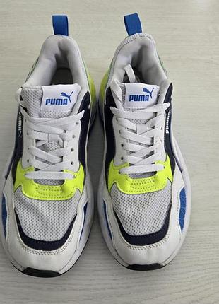 Кросівки чоловічі puma x-ray 2 square біло-сині 39 розмір