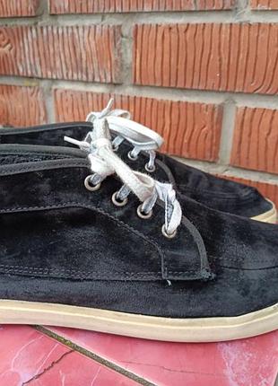 Мужские замшевые высокие кеды vans (утепленные)