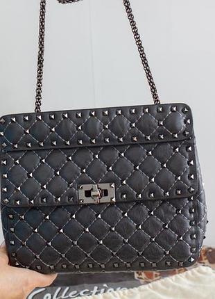 Сумка кожаная valentino 2