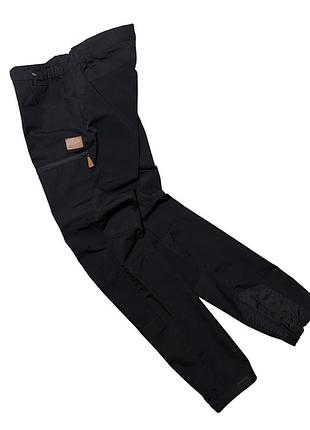 Трекінгові гібридні штани blwr outdoor gorpcore з еластичними вставками зносостійкі міцні чорні чоловічі р50 l