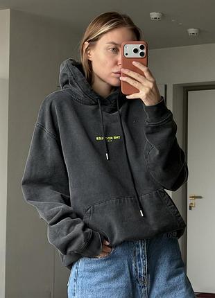 Худі the kooples графітове з написом