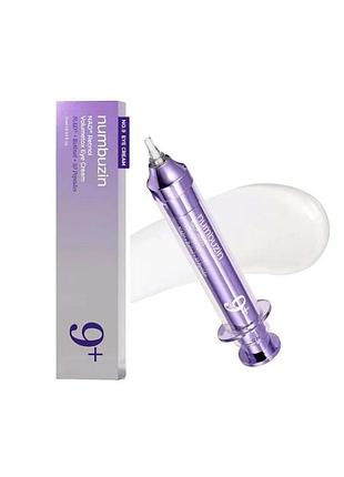 Антивозрастной крем для кожи вокруг глаз с ретинолом и пептидами numbuzin no.9 nad+ retinol volumetox eye cream 10 ml