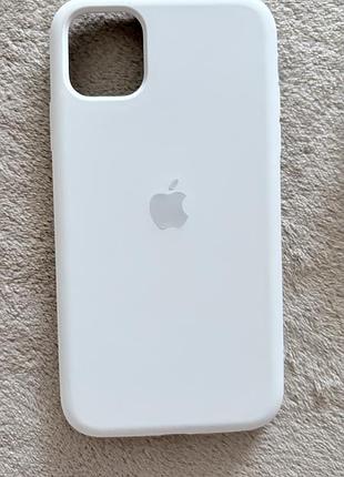 Чохол apple для iphone 11 силіконовий білий