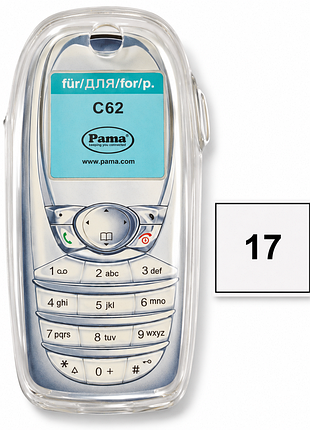 Новый прозрачный силиконовый чехол для siemens c62 (сименс с62) — ретро, кнопочный телефон