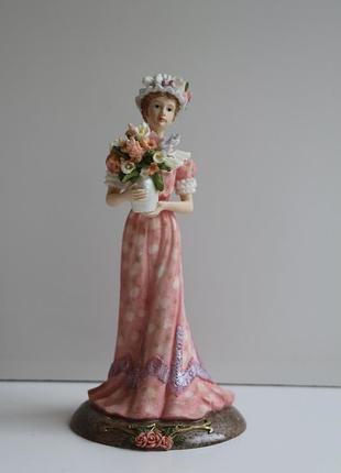 Винтажная коллекционная статуэтка the leonardo collection summer bouquet, 1994 г