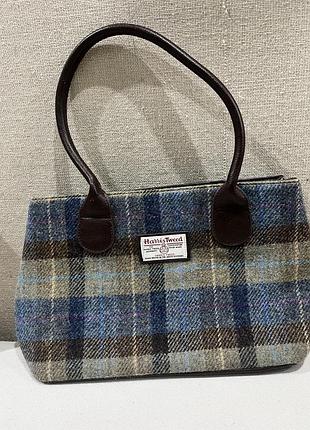 Классическая женская твидовая сумка-тоут glen appin of scotland и3 аутентичной шерсти harris tweed