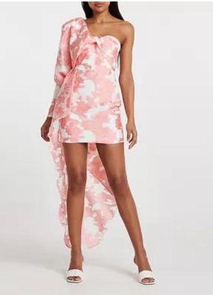 Сукня міні на одне плече з органзи river island. нова!