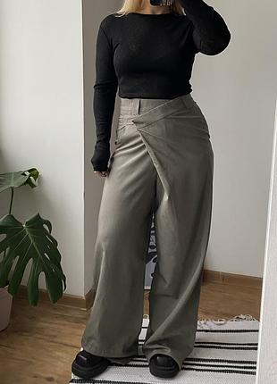Ну це вауу, вовняні якісні брюки  zara асиметричні