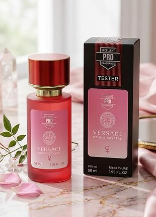 Versace bright crystal тестер pro жіночий 58 мл жіночі парфуми версаче брайт крістал стійкі жіночі духи парфуми жіночі гарні