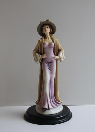 Винтажная статуэтка дама the leonardo collection rebecca, annie rowe
