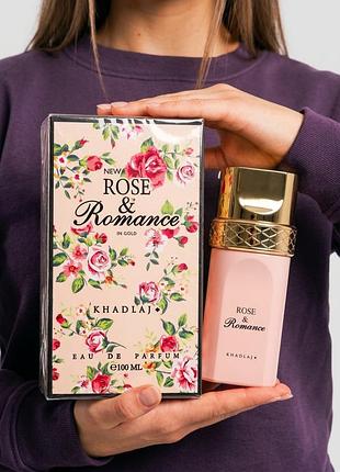 Оригінал парфуми khadlaj rose & romance 100 мл ніша з дубаю в слюді ніжний гурмансько-кремовий аромат з пудровим шлейфом