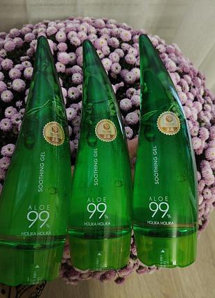 Увлажняющий гель с алоэ - holika holika aloe 99% soothing gel. 250,мл