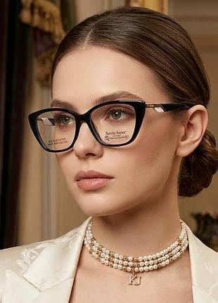 Женская оправа для очков katrin jones kj3116 c1 blue light blocker с флексами (комбинечные очки)
