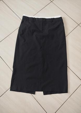 Бавовняна класична костюмна спідниг олівець zara