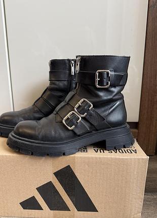 Кожаные ботинки zara 38 размер