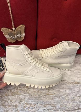 Шкіряні фірмові черевики ecco gore-tex 37р.