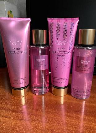 Мист и лосьйон для тіла victoria's secret pure seduction shimmer