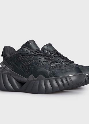 Кросівки чоловічі tommy jeans tjm cloud outsole чорні шкіряні на платформі