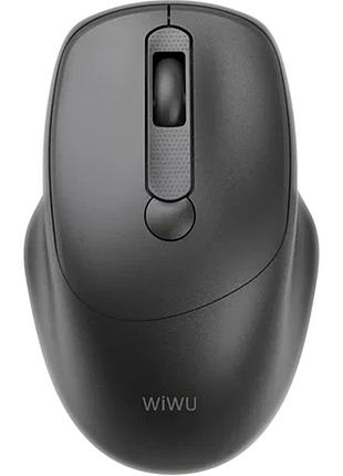 Беспроводная мышь wiwu wm113 2.4g черная 4 кнопки оптический сенсор эргономичный дизайн для офиса