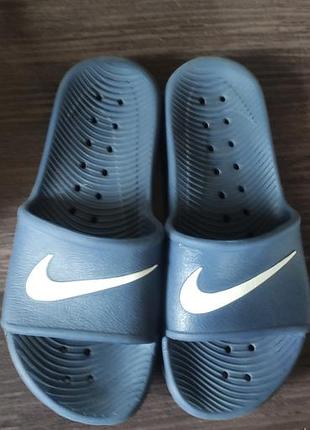 Шльопанці nike kawa slide сині
