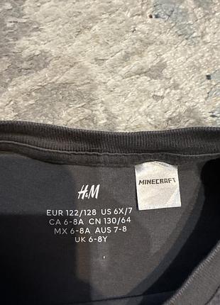 Футболка h&m minecraft 6-8 років 3