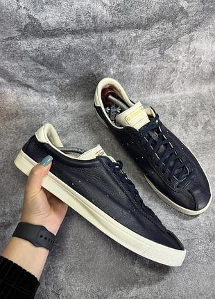 Рідкісні шкіряні кросівки adidas lacombe spzl / originals (темно-сині)
