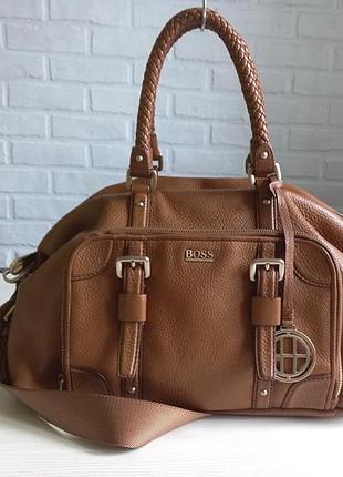 Шкіряна сумка hugo boss