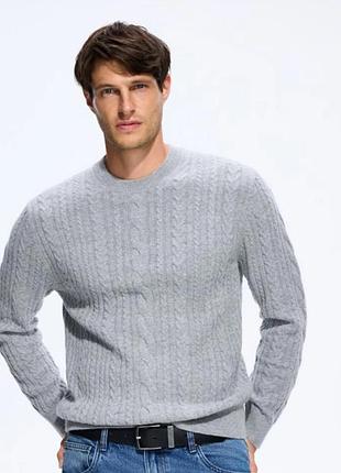 Светр чоловічий asos сірий l-xl,в новому стані