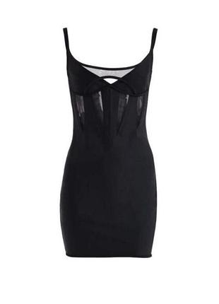 Міні сукня корсет mugler x h&m 3