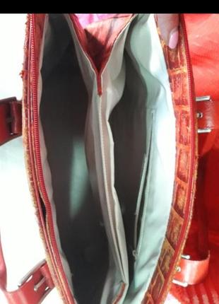 Стильна шкіряна італійська сумка giordano2 фото