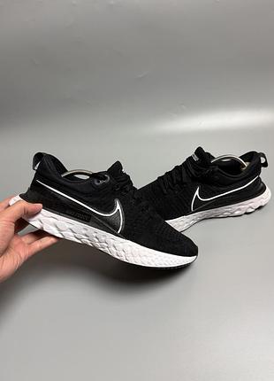 Кросівки чоловічі nike react infinity run flyknit 2 black ct2357-002 , розмір 45,5 / 29,5см
