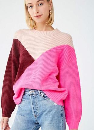 Светр 'forever 21' рожево-бордовий s/m