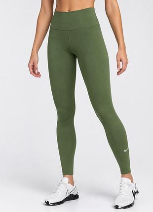 Лосіни жіночі спортивні nike оливкові розмір l