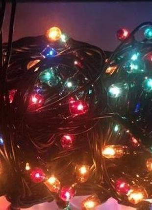 Новорічна led-гірлянда 7,5 м, 200 лампочок, мультиколор, нова