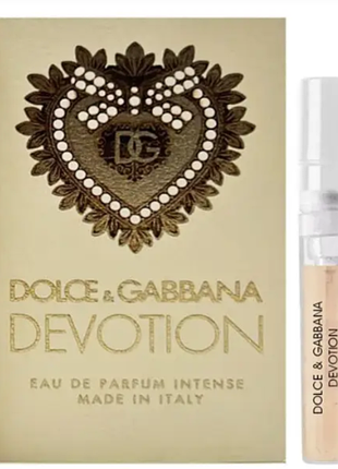 Парфюмированная вода для женщин dolce&amp;gabbana devotion eau de parfum intense 1.5 мл пробник