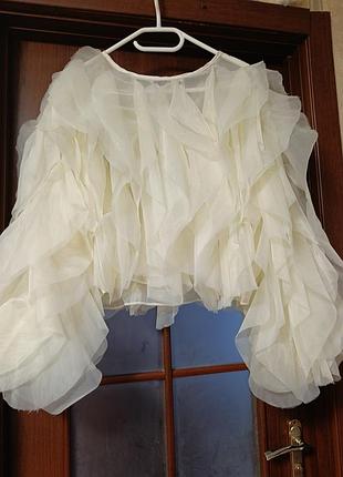 Объемная блуза блузка шифона one size s/m/l 7
