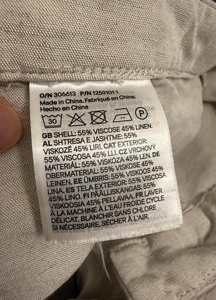 Лляні брюки h&m casual 5