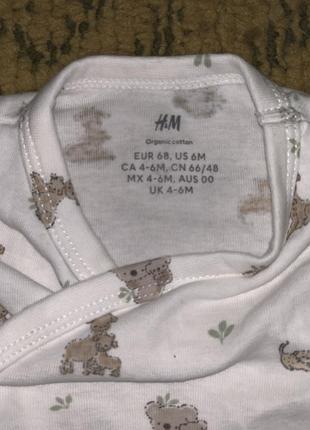 Боди на запах h&m 4-6 мес 3