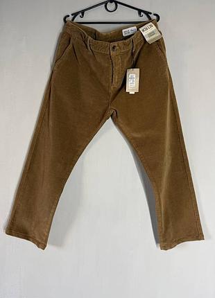 Новые мужские вельветовые брюки denim co. stretch straight (w36 l30)
