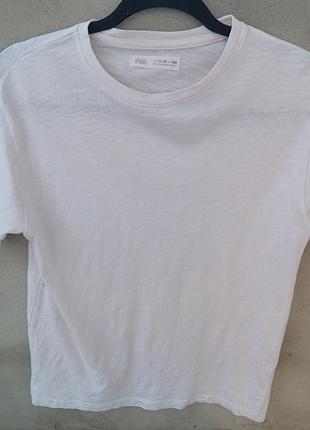 Базова біла футболка zara 11-12років 152см