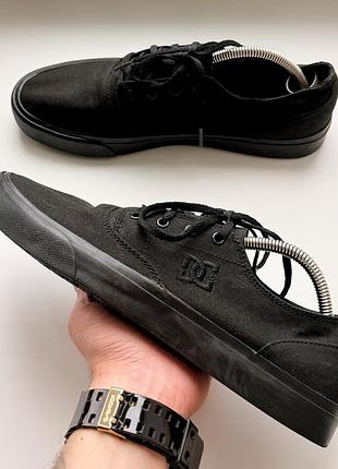 Чёрные текстильные кеды dc shoes