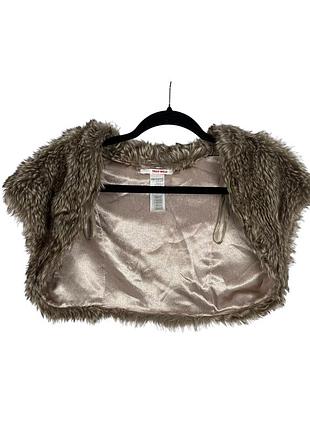 Вінтажне хутряне болеро tally weijl vintage 2000s y2k