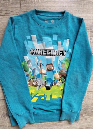 Свитшот кофта minecraft майнкрафт для мальчика 134 140р
